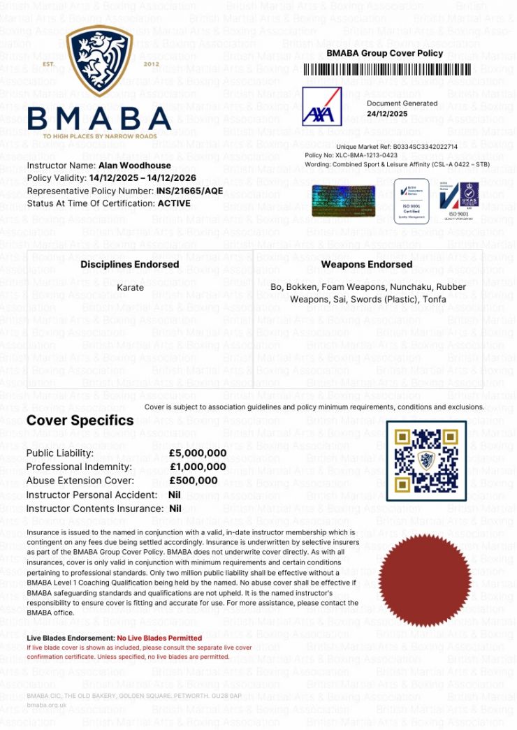 Alan Woodhouse Insurance cerificate 2026 page 2.jpeg